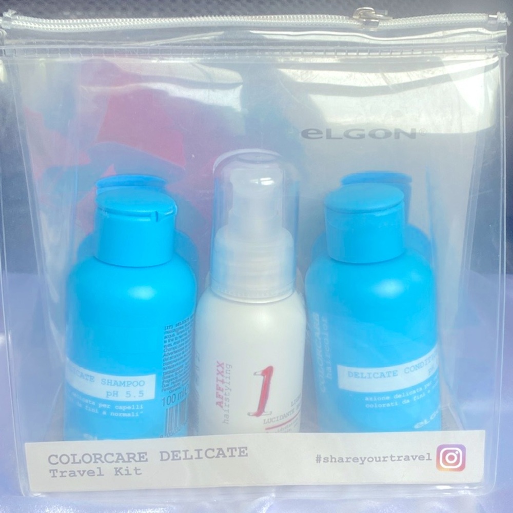 Elgon ColorCare Delicate Travel kit (3 items: shampoo-light drops-conditioner)